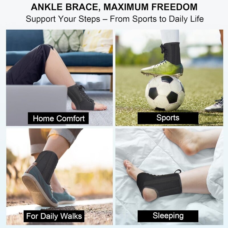Adjustable Ankle Brace Manufacturer - Sprained Foot Support with Metal Side Stabilizers