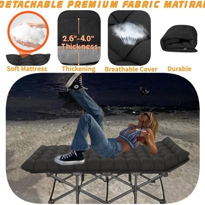 Camping Cot with Bag Manufacturer - Folding Sleeping Cot Portable Wide Cot Bed