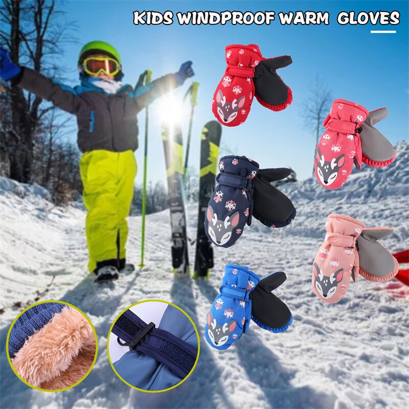 Kids Winter Gloves Manufacturer - Outdoor Waterproof Windproof Warm Running Cycling Baby