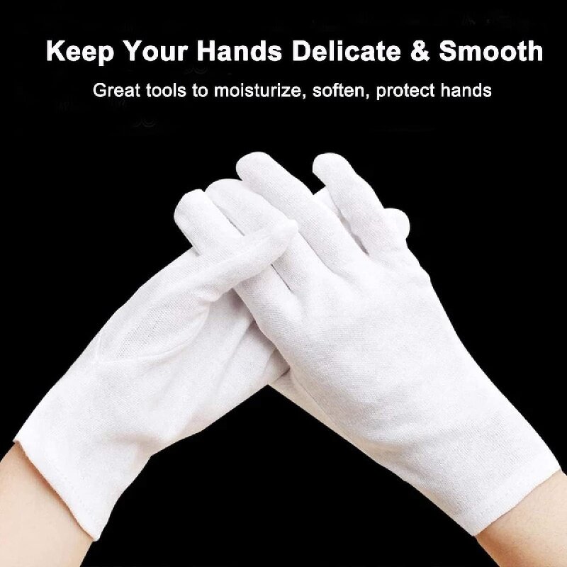 Cotton Gloves Manufacturer - White Eczema Dry Hands Breathable Moisturizing Soft Stretchy