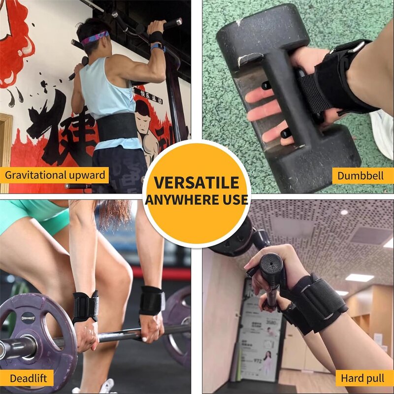 Weight Lifting Hooks Factory - 1 Pair Wrist Strap Hook for Deadlifts Grip Weightlifting