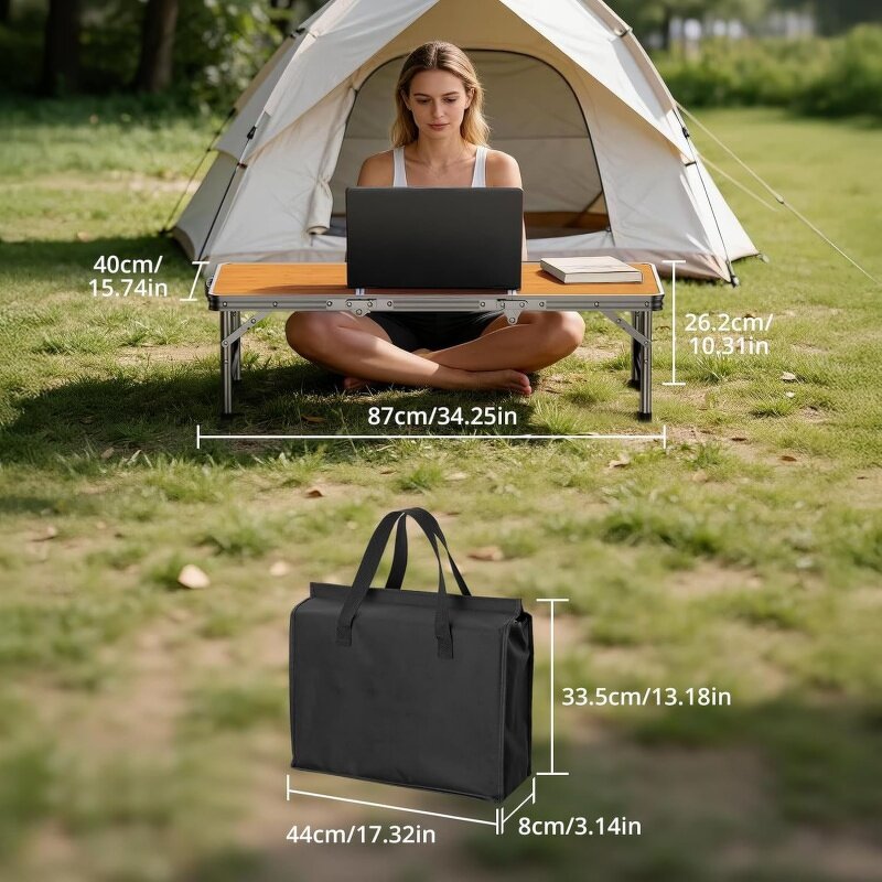 Portable Camping Table Factory - Handle Lightweight Beach Party Picnic Thicker with Bag