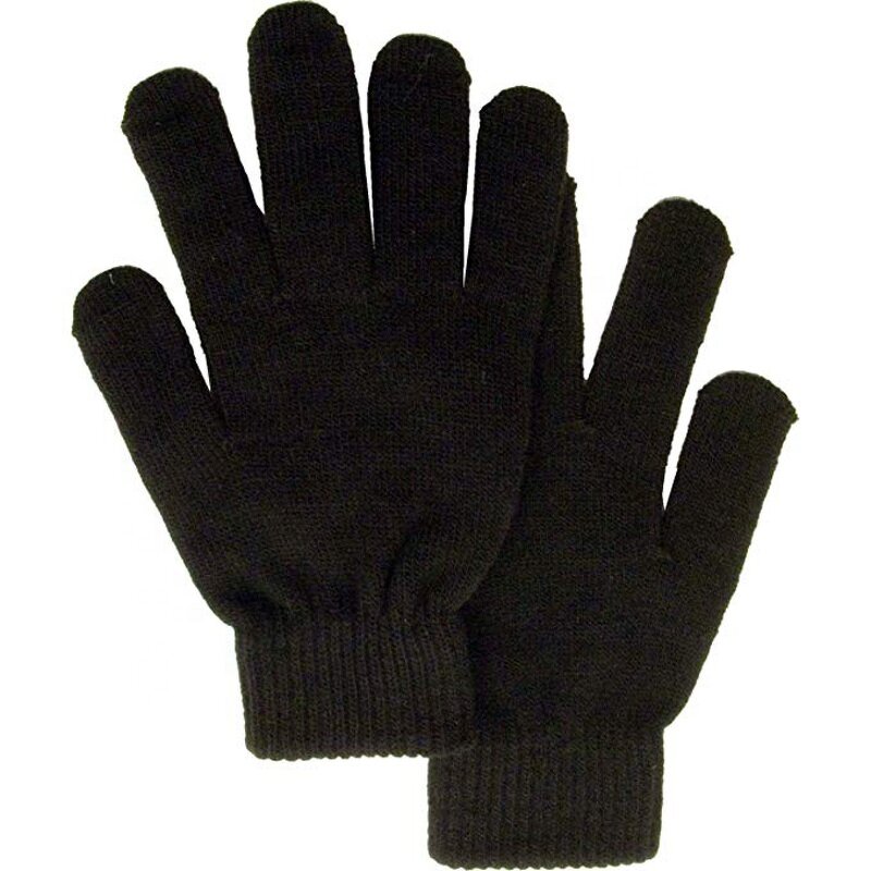 Knitted Winter Gloves Factory - Classic Solid Color Unisex Cheap Warm Acrylic One Size