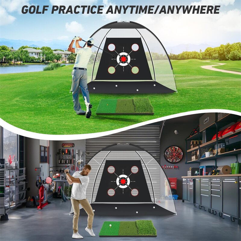 Golf Net Practice Mat Supplier - Outdoor Indoor Driving Chipping Training Swing Golfer