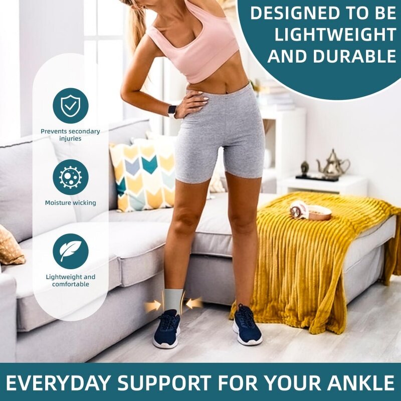 Foot Sleeves Supplier - Light Elastic Soft Knitting Basketball Ankle Support