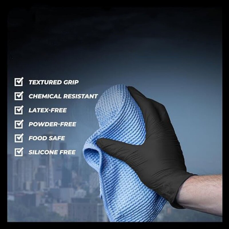 Nitrile Gloves Factory - Cooking Food Prep Mechanics Cleaning High Elastic Disposable