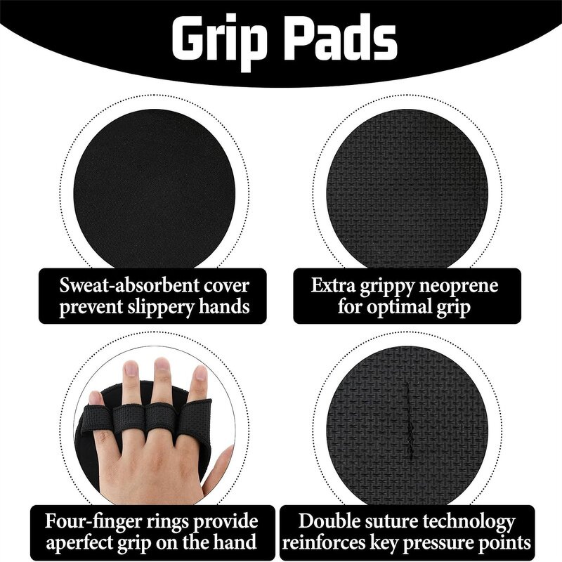 Pull up Gloves Supplier - 1 Pair Lifting Gloves Non Slip Weightlifting Powerlifting Fitness