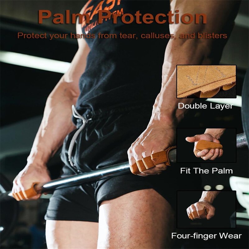 Weight Lifting Gloves Factory - Lifting Grips Gym Glove Weightlifting Deadlifts Leather