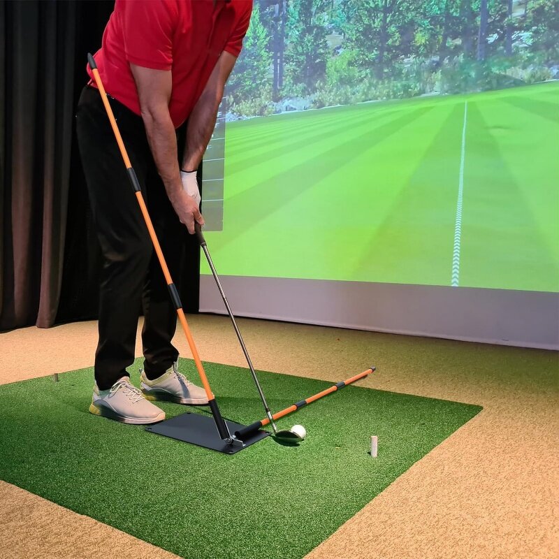 Golf Swing Plane Trainer Supplier - Angle Adjustable Aid for Aiming Putting Alignment Sticks