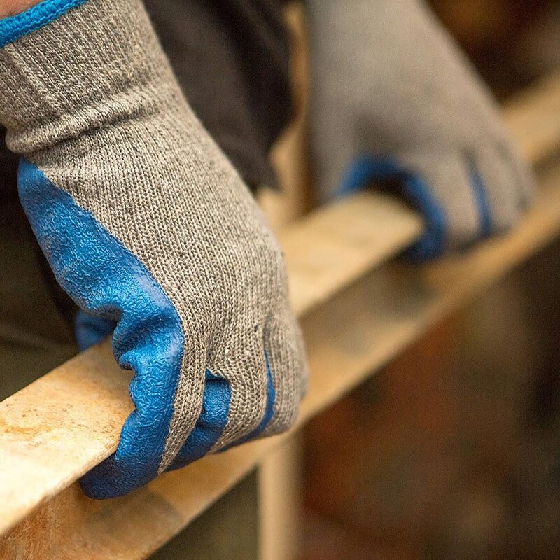 Rubber Work Gloves Supplier - Large Latex Double Coated Construction Gardening Heavy Duty