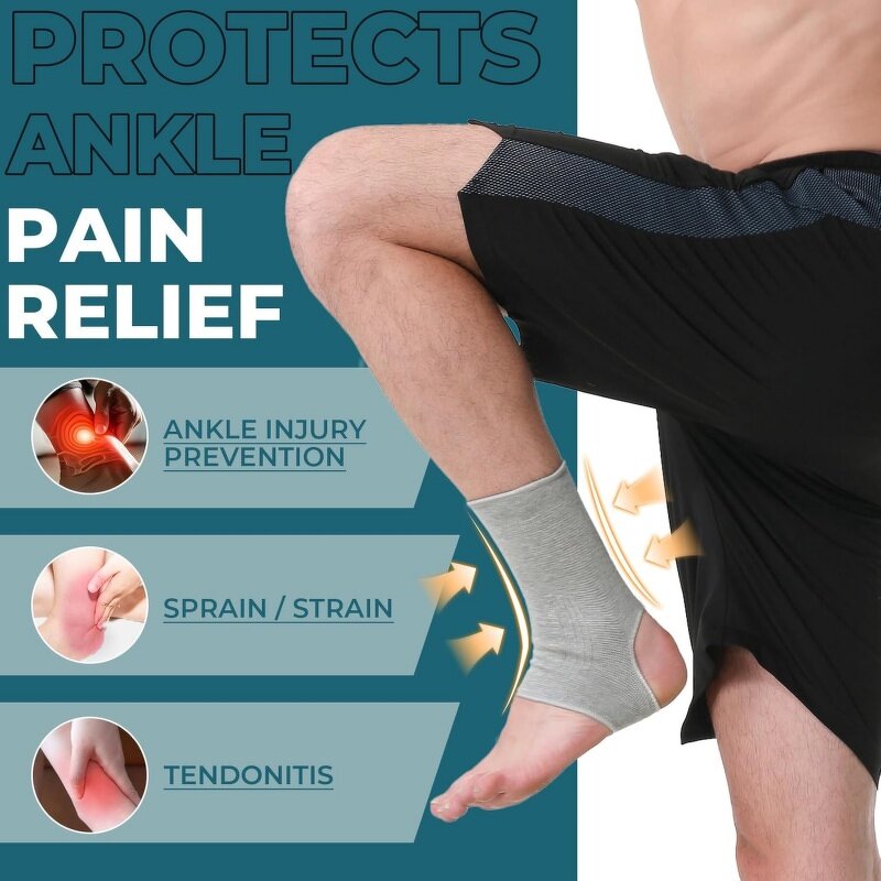 Foot Sleeves Supplier - Light Elastic Soft Knitting Basketball Ankle Support