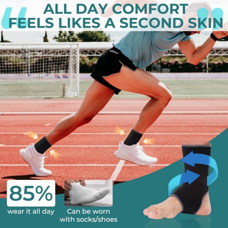Compression Ankle Support Supplier - Breathable Knitted Fabric Open Heel Sleeve