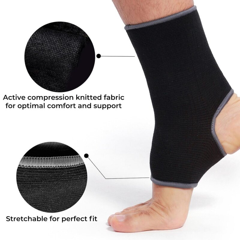 Compression Ankle Support Supplier - Breathable Knitted Fabric Open Heel Sleeve