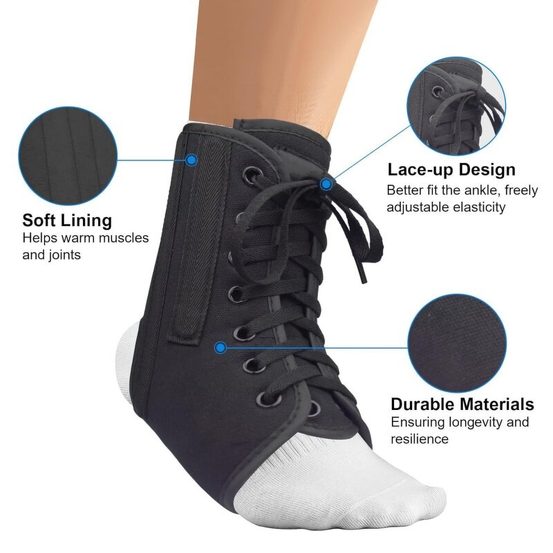 Adjustable Ankle Brace Manufacturer - Sprained Foot Support with Metal Side Stabilizers