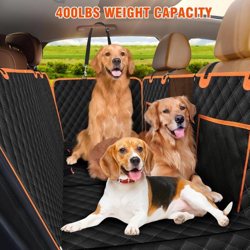 Dog Car Cover Manufacturer - Hard Bottom Waterproof Hammock Pets Protector Mesh Window