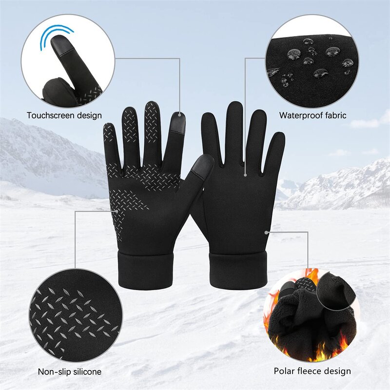 Touch Screen Gloves Factory - Sensitive Cold Weather Texting Fingers Fleece Lined Windproof