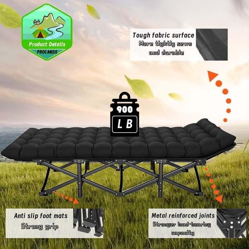 Portable Sleeping Bed Supplier - Adult Side Indoor Outdoor Office Travel Cot