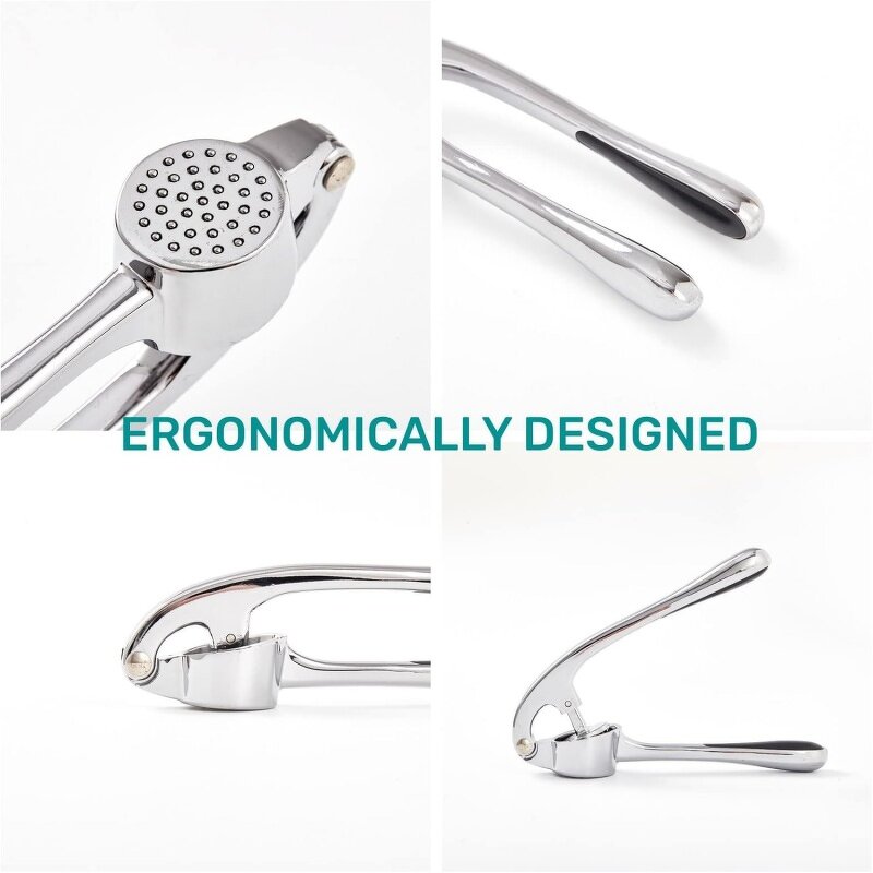 Garlic Press Manufacturer - Premium Kitchen Mincer Crusher Squeezer Ergonomic Handle Easy Clean