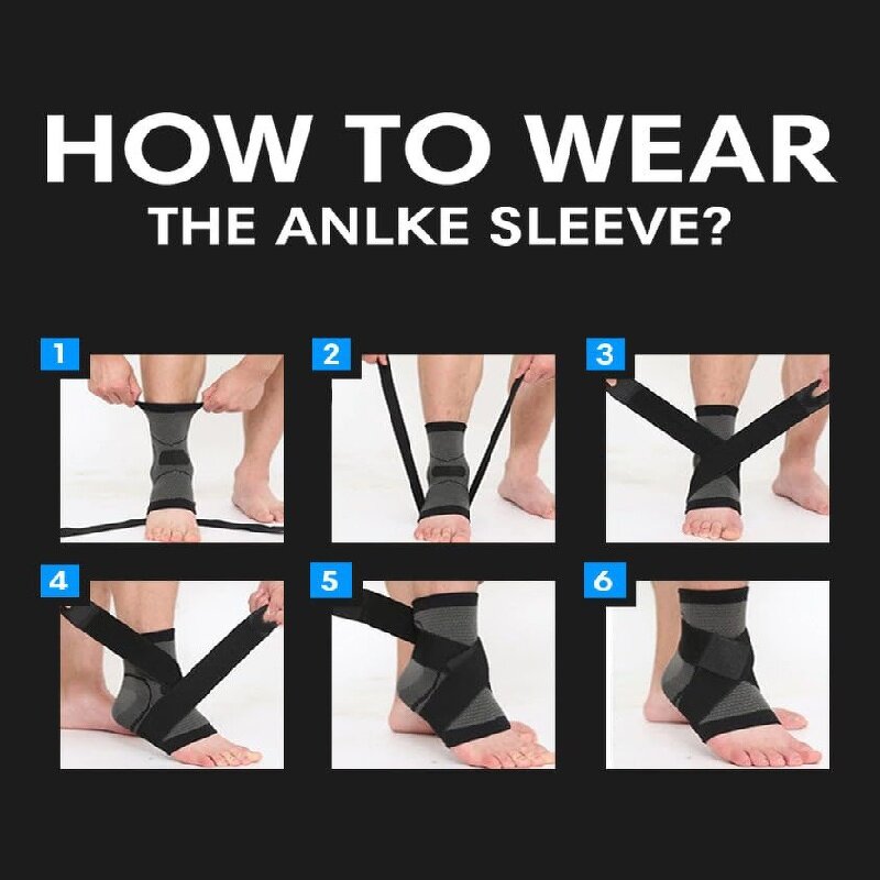 Ankle Compression Sleeve Manufacturer - Women Men Elastic Sports Swelling Sprain Relief