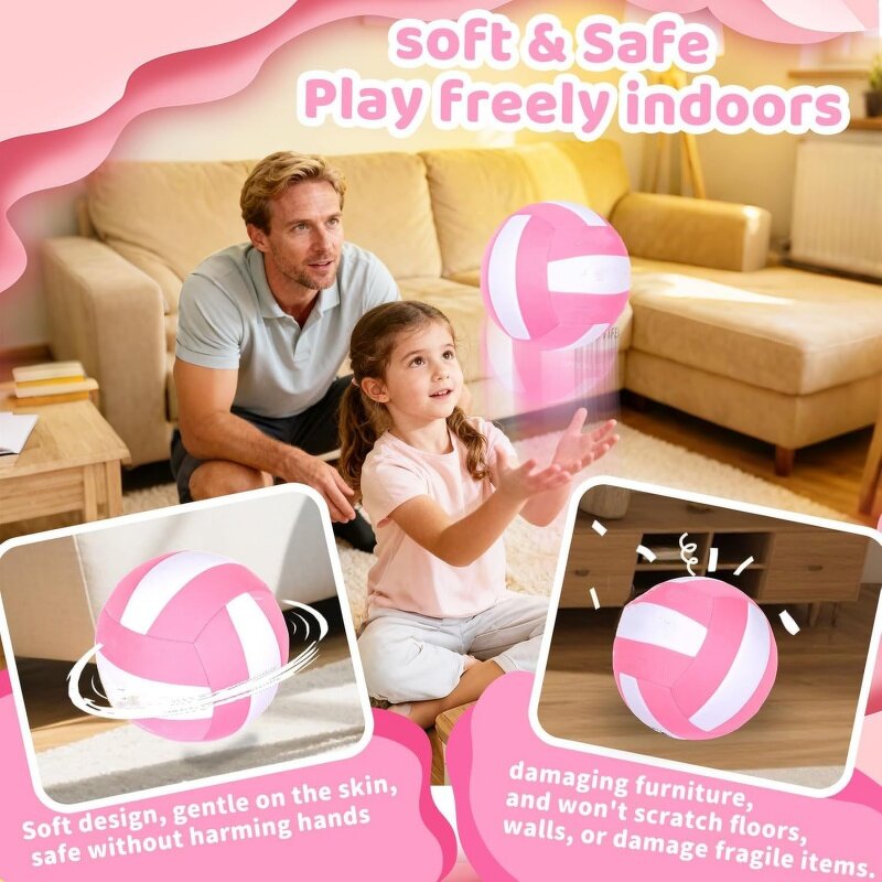 Indoor Volleyball Factory - Safe Quiet Kids Beginners Super Soft Fabric Light