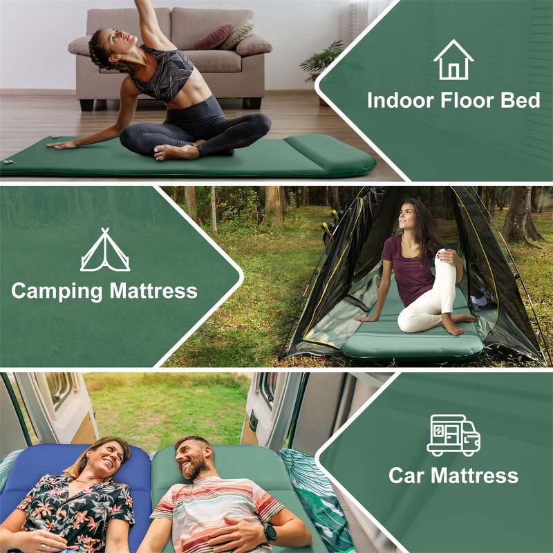 Camping Sleeping Pad Supplier - Thick Mat Camping Mats Pillow Backpacking Traveling Hiking