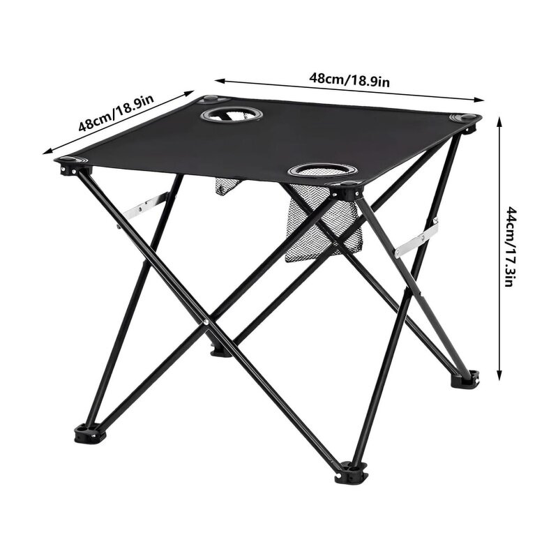 Camping Table Supplier - Picnic Sports Fishing Outdoor Small Folding with Cup Holders