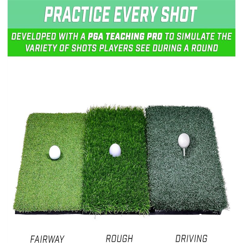 Golf Practice Mat Factory - Larger Size Indoor Outdoor Swing Chipping Foldable Heavy-Duty