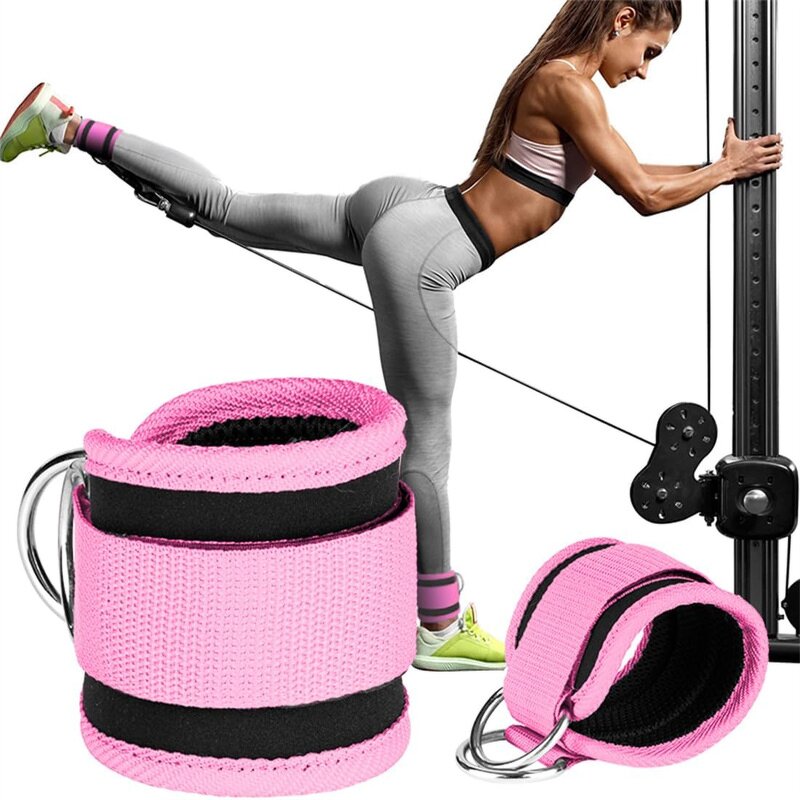 Ankle Straps Supplier - Wrist Cuffs Padded Fitness Glute Kickback D-Ring