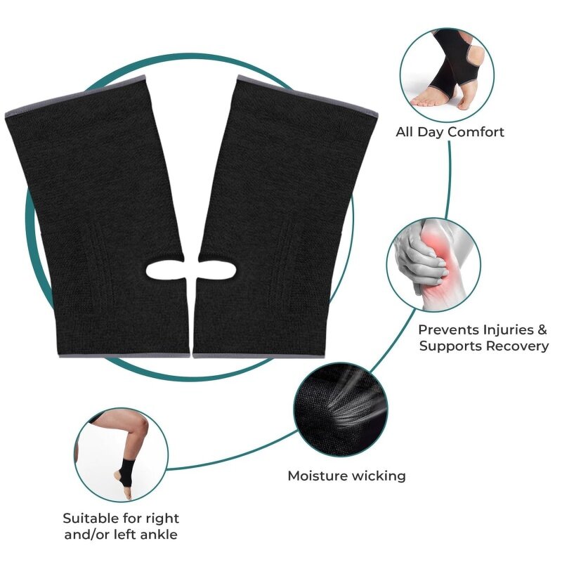 Compression Ankle Support Supplier - Breathable Knitted Fabric Open Heel Sleeve