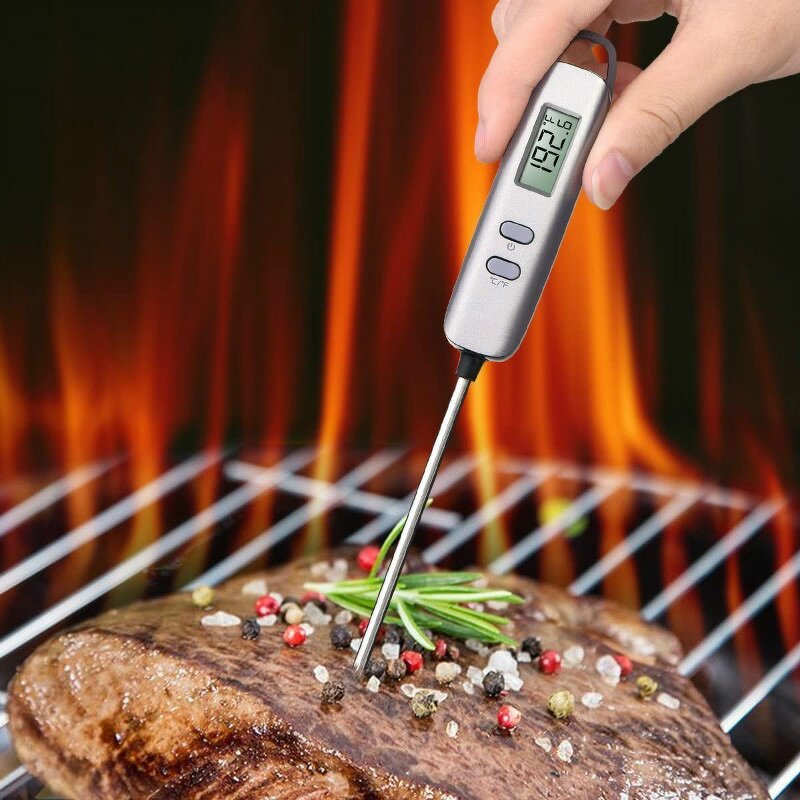 Kitchen Thermometer Factory - Long Probe BBQ Grill Smoker Oil Milk Yogurt Instant Read