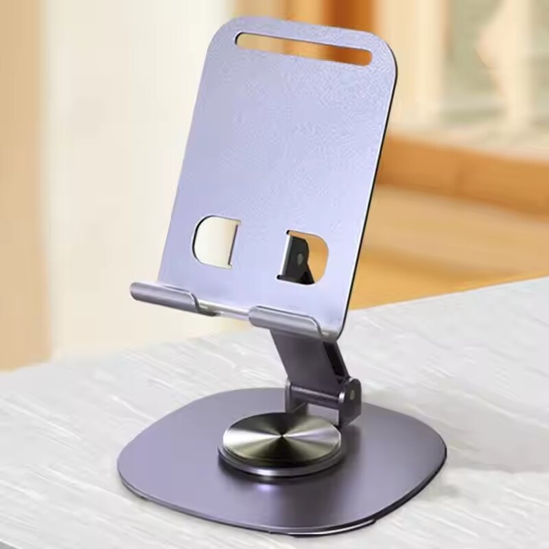 Metal Phone Stand Manufacturer - Portable 360 Rotation Foldable Desktop
