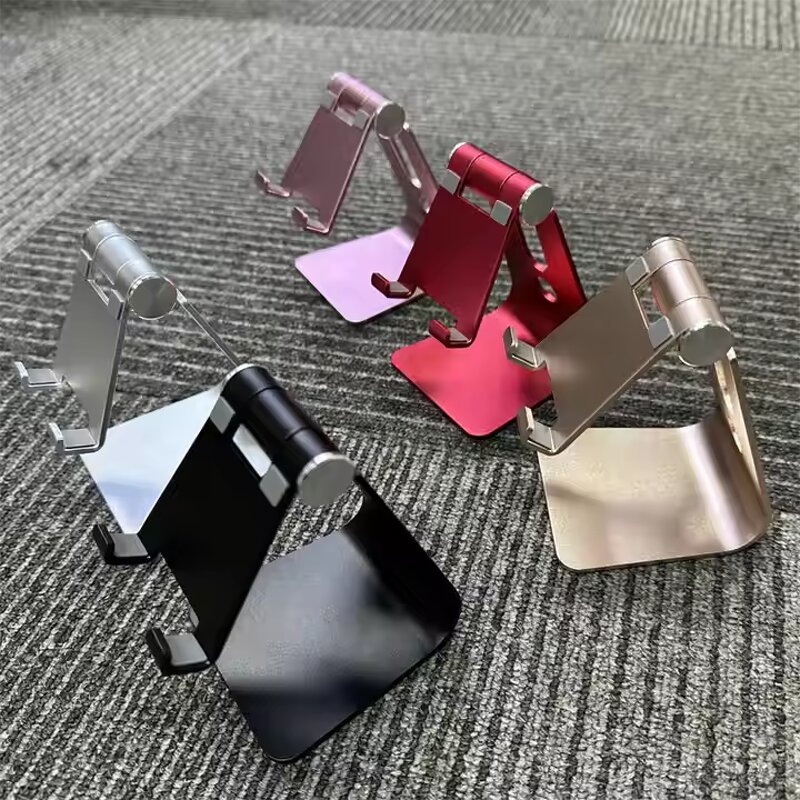 Custom Logo Phone Holder Factory - Portable ABS Aluminum Desktop Anti-Slip Base