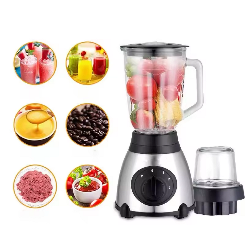 Electric Mixer Blender Manufacturer - 5 Speed Stainless Steel Glass Jar