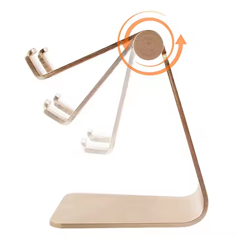 Custom Logo Phone Holder Factory - Portable ABS Aluminum Desktop Anti-Slip Base