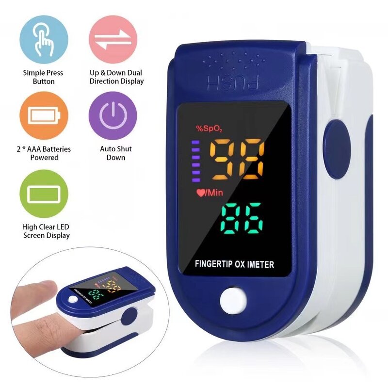 Fingertip Pulse Oximeter Factory - LED LCD Display Blood Oxygen Monitor