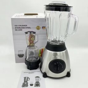 Electric Mixer Blender Manufacturer - 5 Speed Stainless Steel Glass Jar
