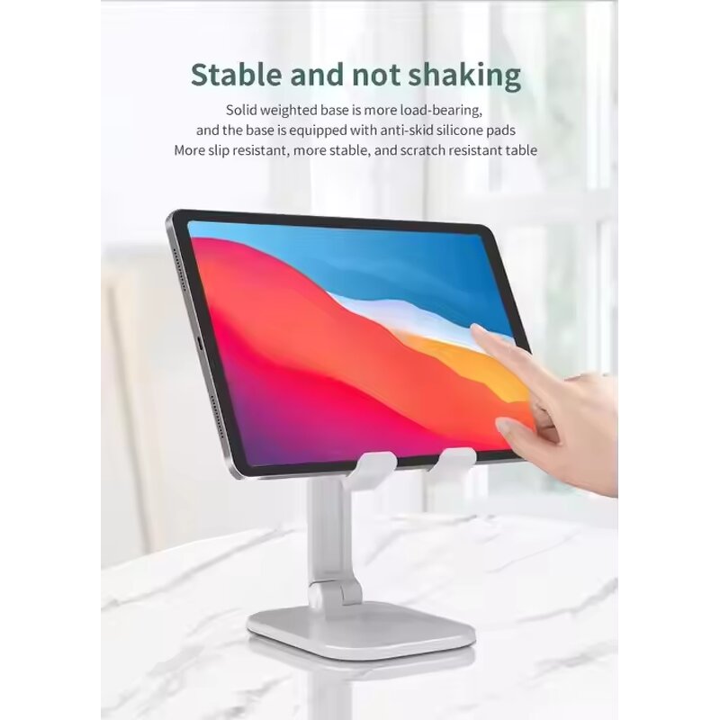 Adjustable Desktop Stand Factory - Foldable Stabilizer Cradle for iPad