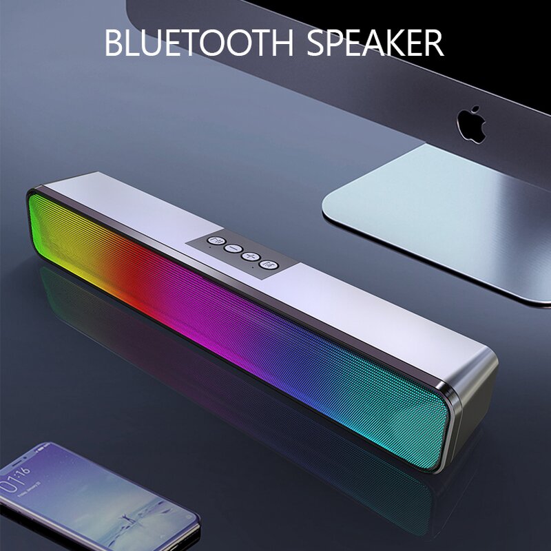 Desktop Sound Bar Factory - 10W RGB LED BT Subwoofer for Gaming