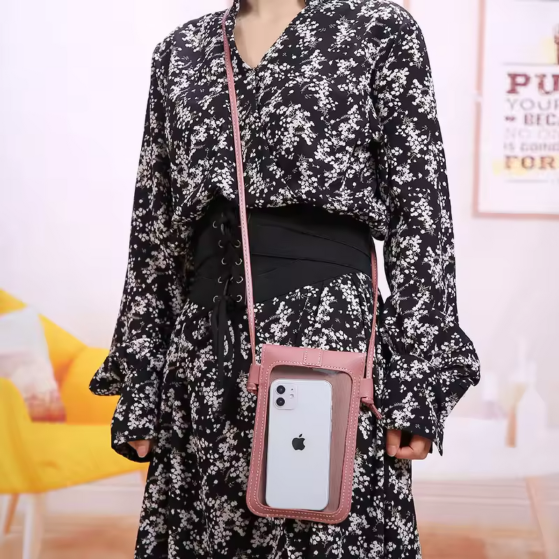 Leather Wallet Phone Case Factory - Crossbody Shoulder Bag Touch Screen