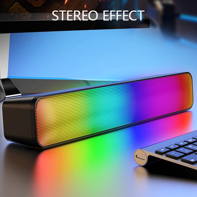 Desktop Sound Bar Factory - 10W RGB LED BT Subwoofer for Gaming
