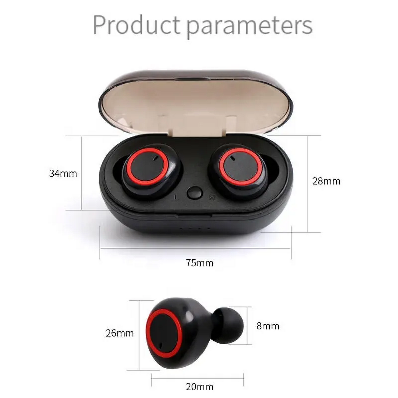 Mini TWS Earbuds Manufacturer - LED Sports Stereo In-Ear Waterproof
