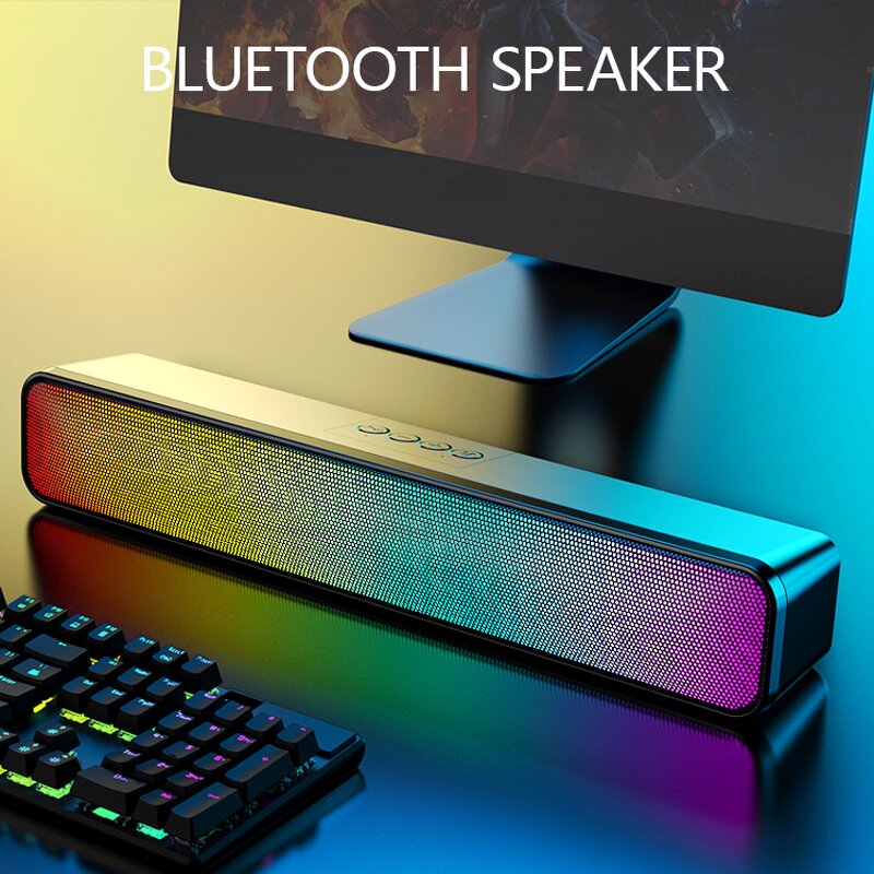 Desktop Sound Bar Factory - 10W RGB LED BT Subwoofer for Gaming