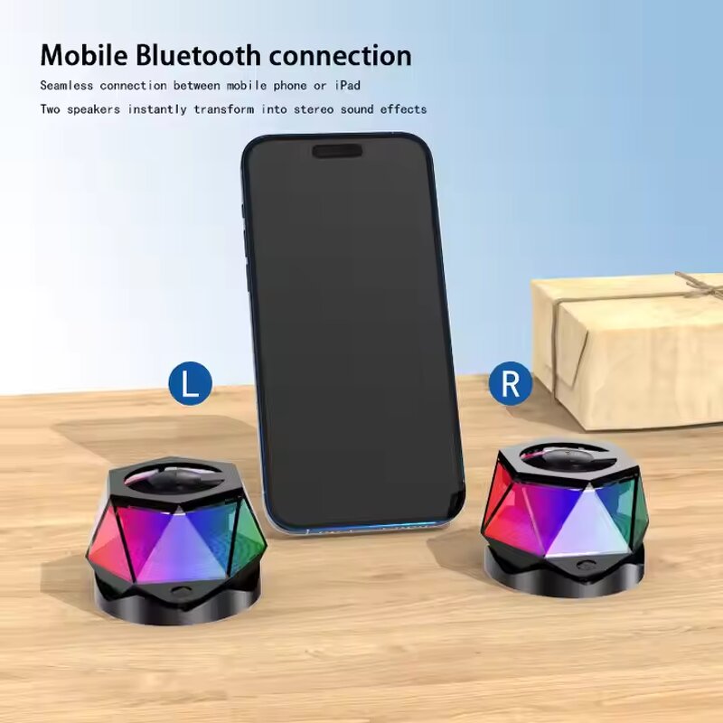 Portable TWS Speaker Manufacturer - RGB LED Light Stereo Sound Box