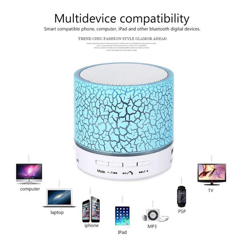 Portable Wireless Speaker Supplier - Mini USB LED Sound Box with Microphone