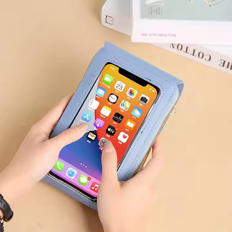 Crossbody Phone Purse Supplier - Soft Leather Strap Touch Screen Bag