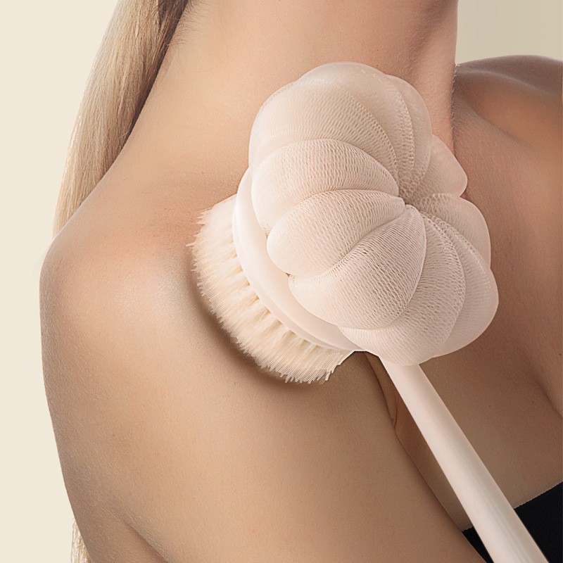 Bath Brush Factory - Dual-Sided Flower Design Eco-Certified