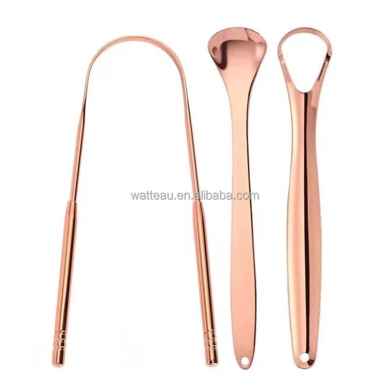 Tongue Scraping Set Factory - Stainless Steel Copper Traditional