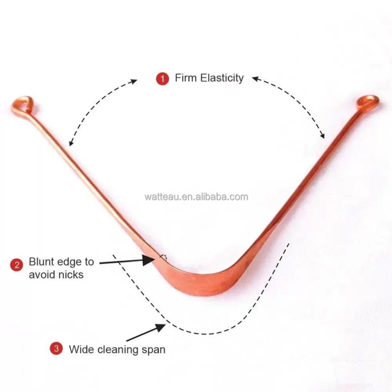 Tongue Scraper Factory - Wholesale 100% Pure Copper U-Shaped