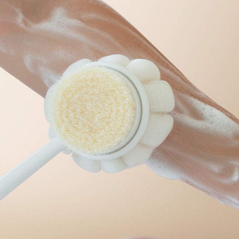 Bath Brush Factory - Dual-Sided Flower Design Eco-Certified