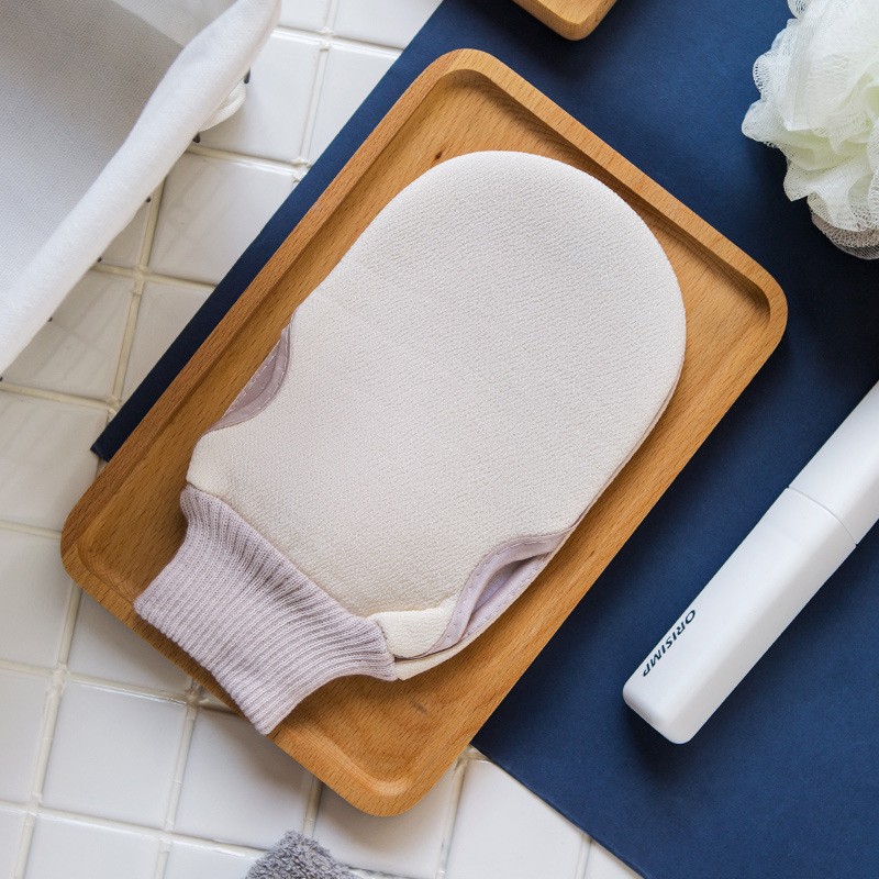 Bath Gloves Manufacturer - Double-Sided Sisal Ash Plastic Scrub
